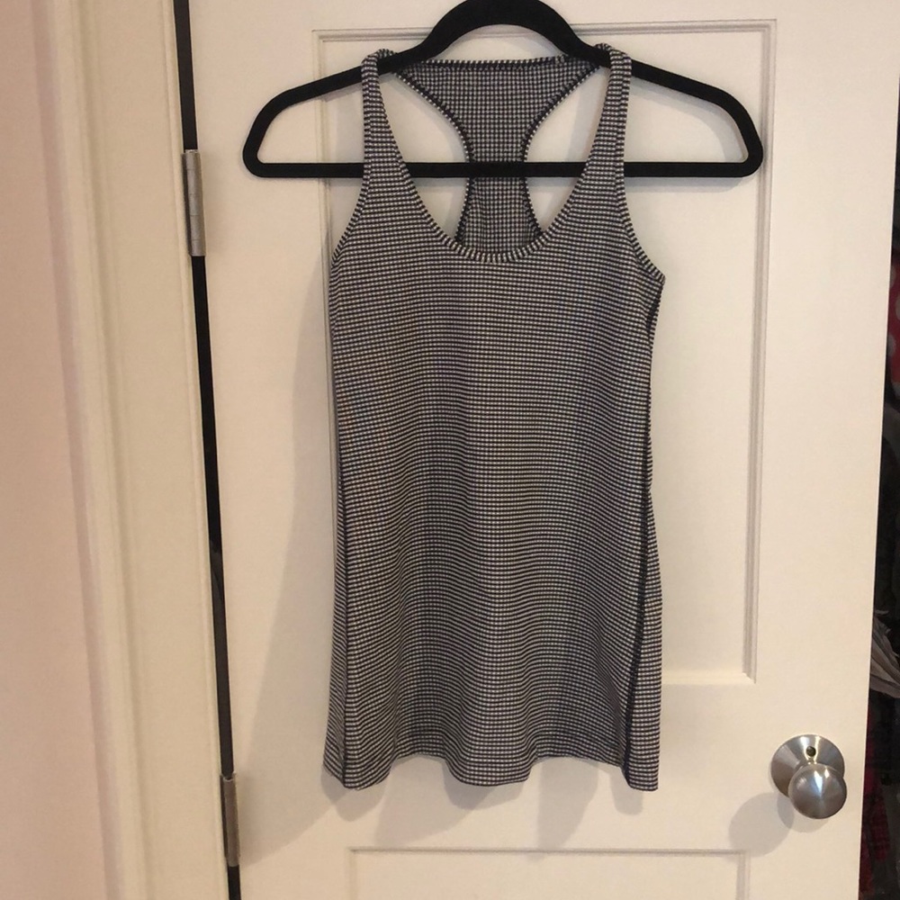 🍋 lululemon gingham cool razorback tank top - Picture 3 of 6